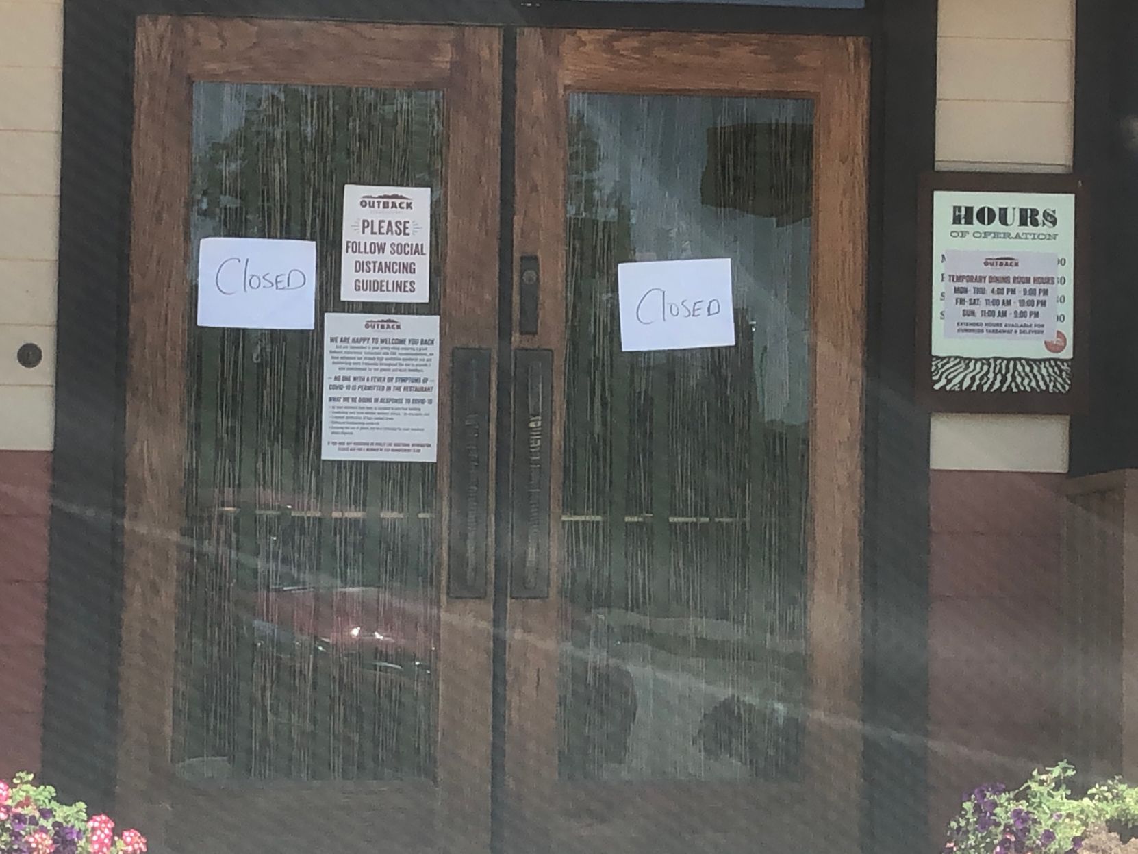 Outback closed
